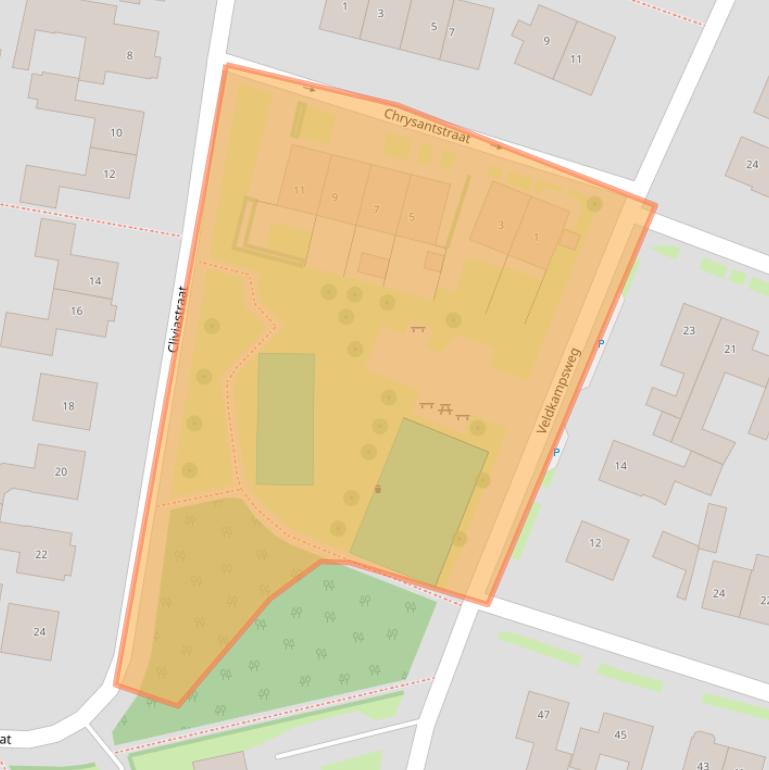 Kaart van postcodegebied 7591XM.