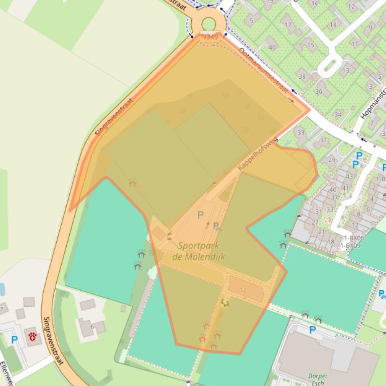 Kaart van postcodegebied 7591ZZ.