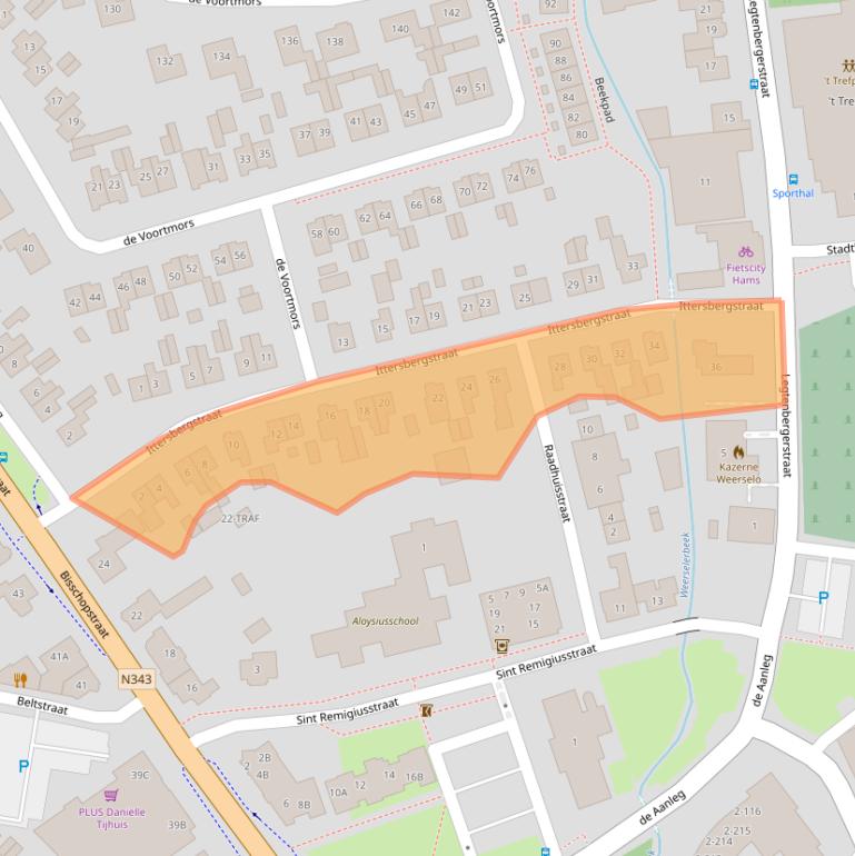 Kaart van postcodegebied 7595AK.