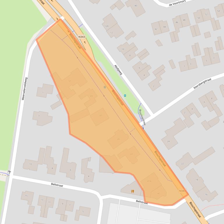 Kaart van postcodegebied 7595AS.