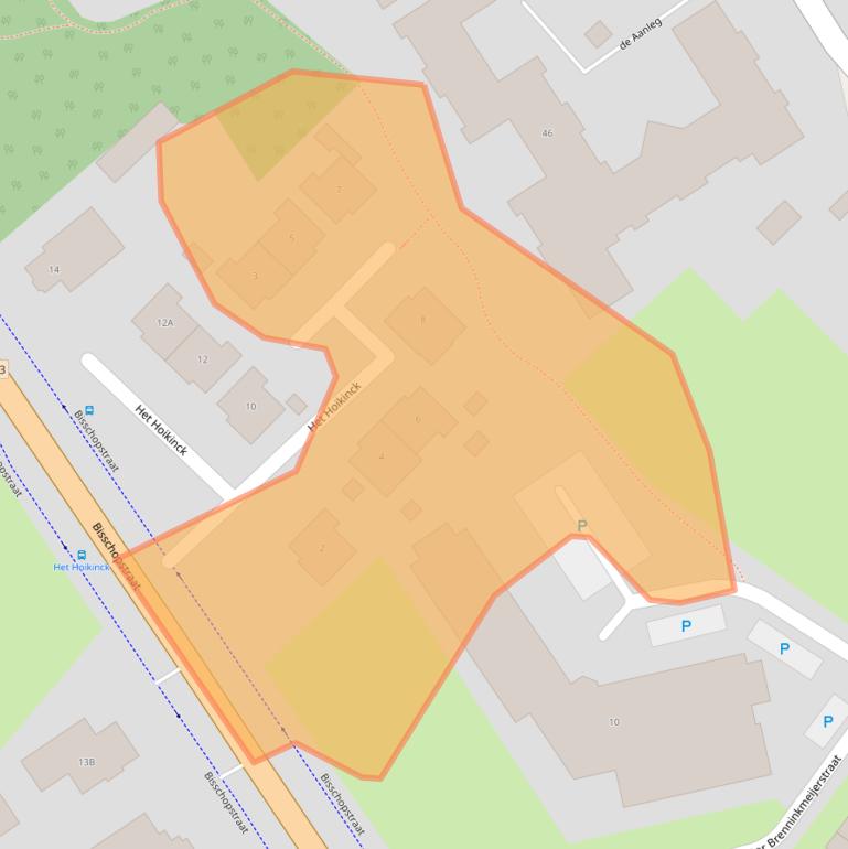 Kaart van postcodegebied 7595AW.