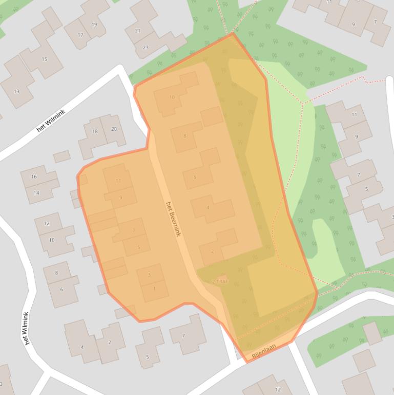Kaart van postcodegebied 7595BB.