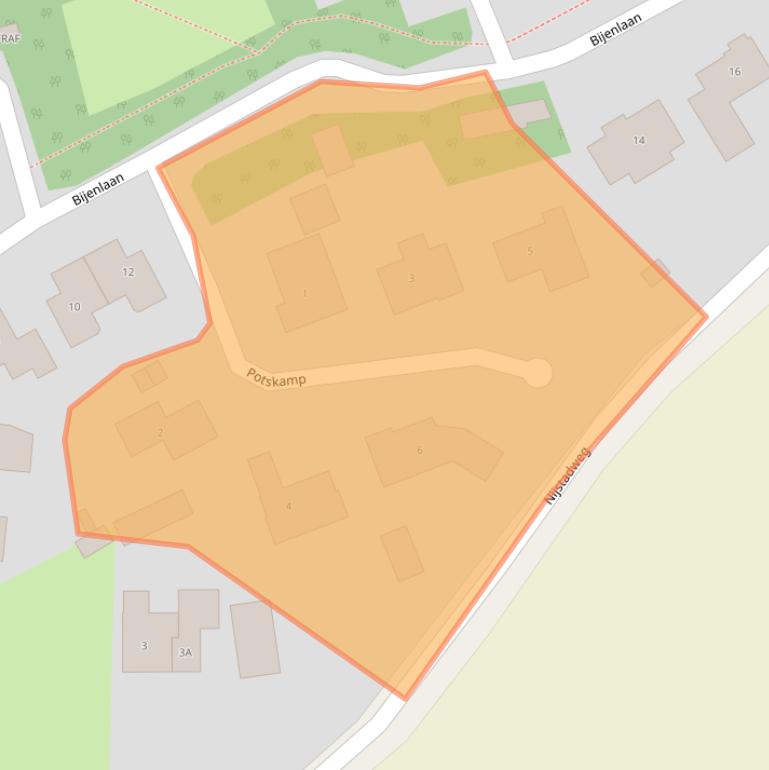 Kaart van postcodegebied 7595BG.