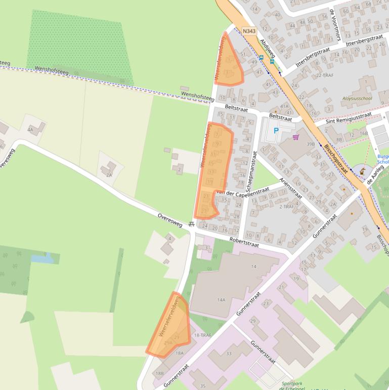 Kaart van postcodegebied 7595KB.