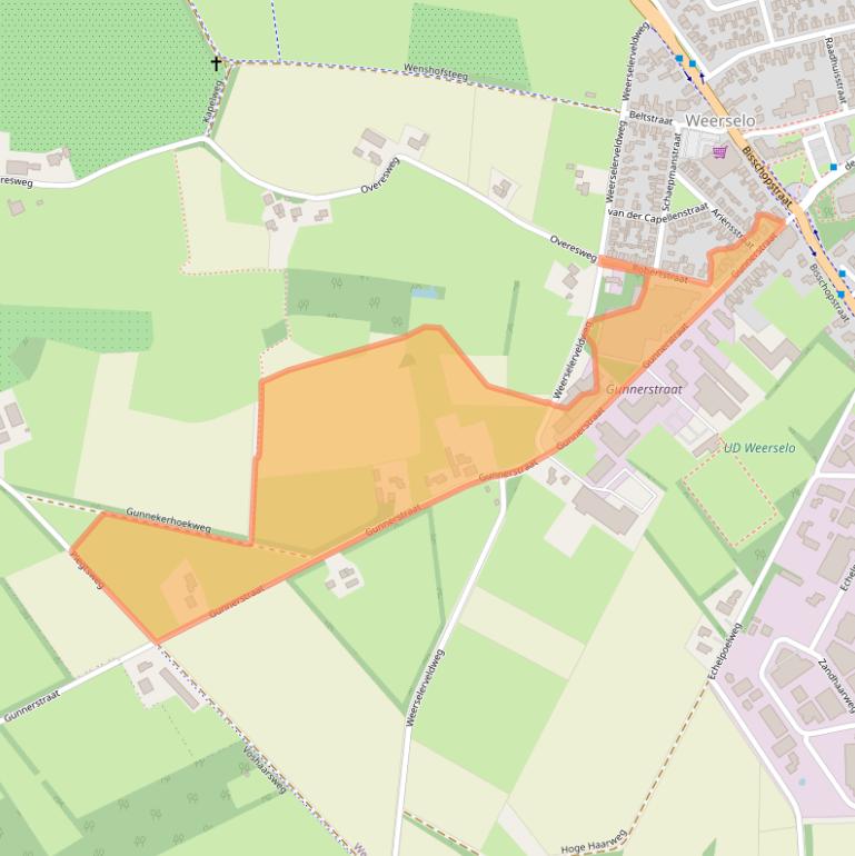 Kaart van postcodegebied 7595KE.