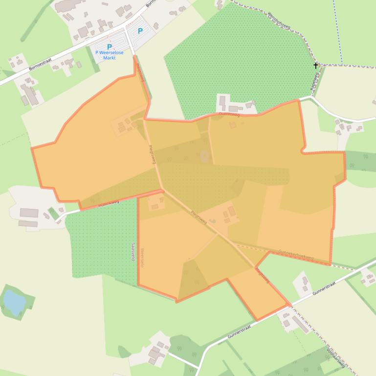 Kaart van postcodegebied 7595KG.