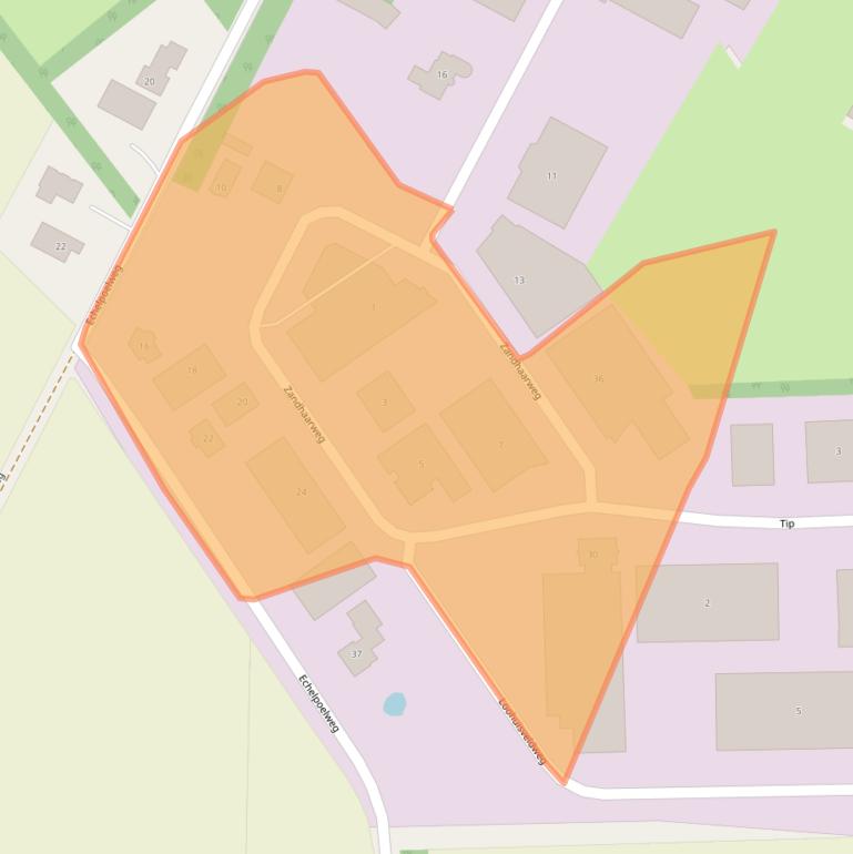 Kaart van postcodegebied 7595KM.