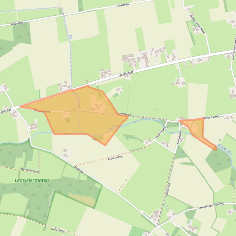 Kaart van postcodegebied 7595MA.