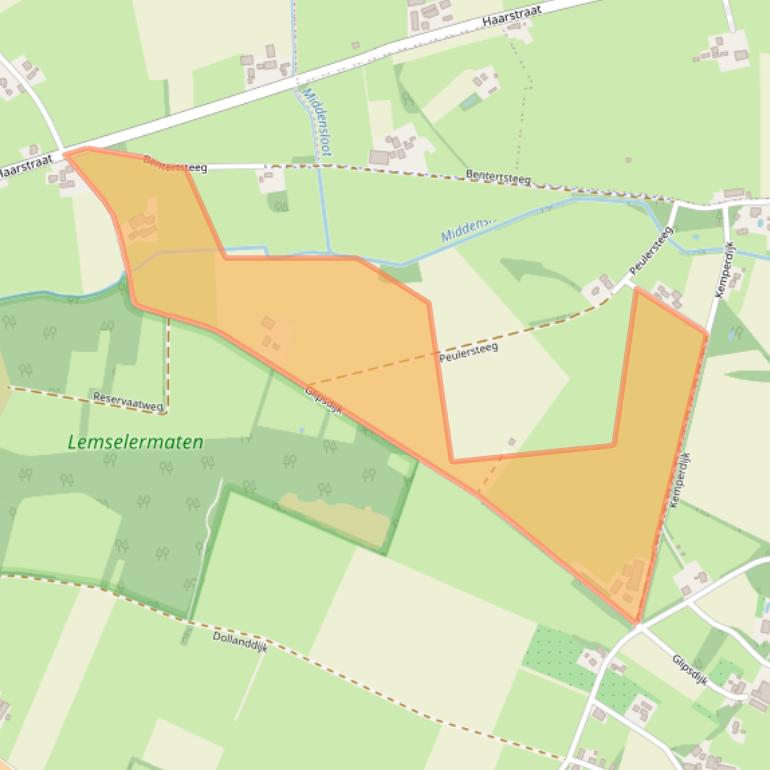 Kaart van postcodegebied 7595MB.