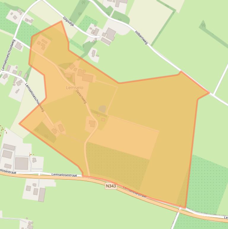 Kaart van postcodegebied 7595MG.