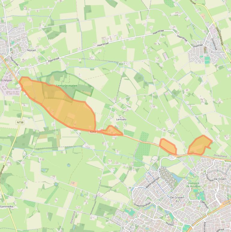 Kaart van postcodegebied 7595ML.