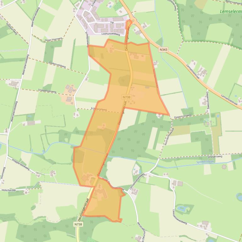 Kaart van postcodegebied 7595NH.