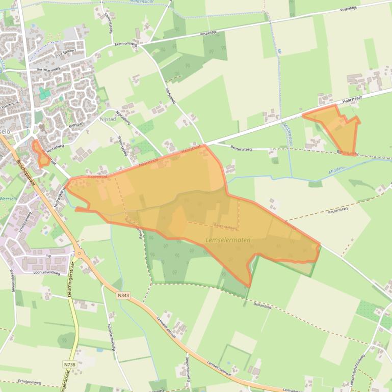 Kaart van postcodegebied 7595PH.