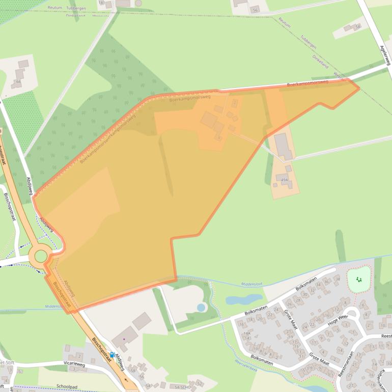 Kaart van postcodegebied 7595XL.