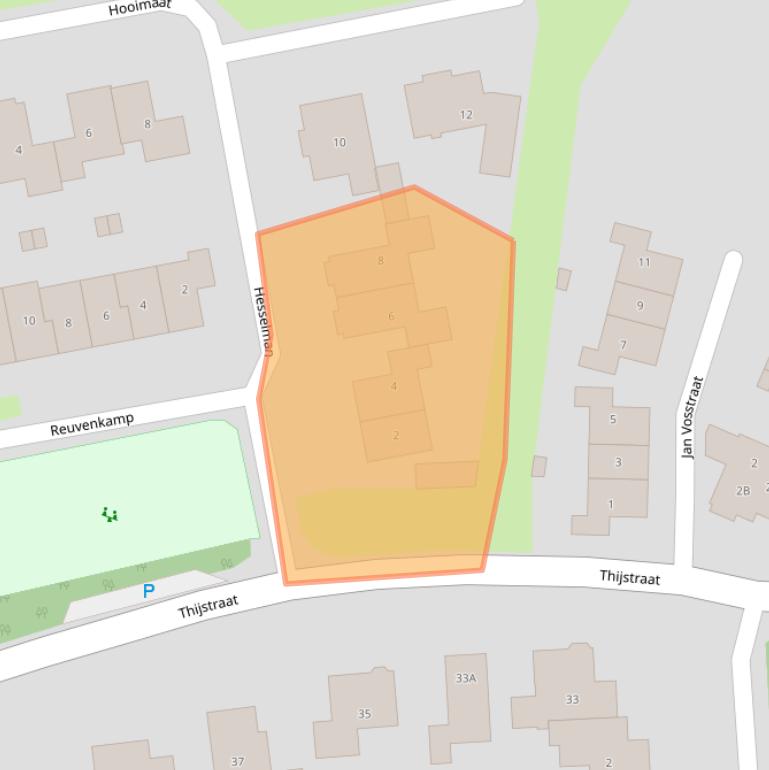 Kaart van postcodegebied 7596JH.