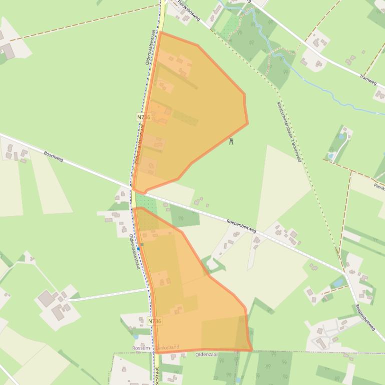 Kaart van postcodegebied 7596KB.