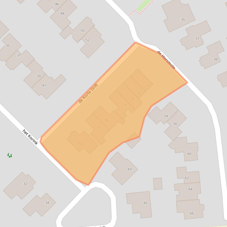 Kaart van postcodegebied 7596LV.