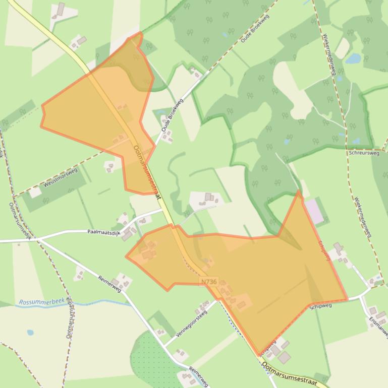 Kaart van postcodegebied 7596NT.