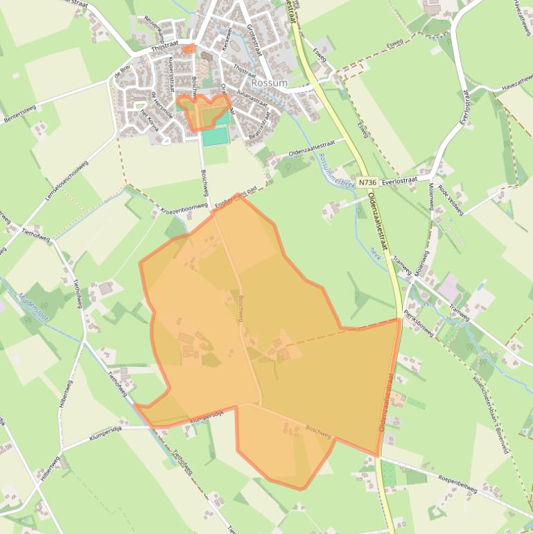 Kaart van postcodegebied 7596PH.