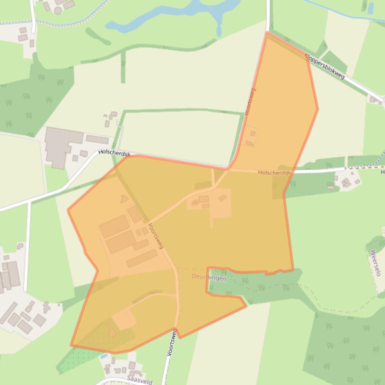 Kaart van postcodegebied 7597KC.