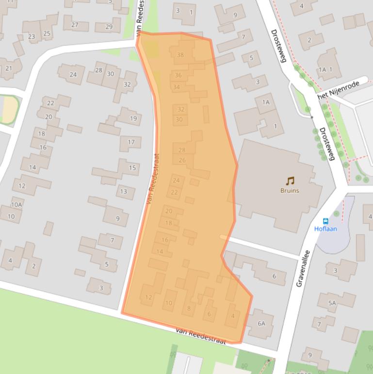 Kaart van postcodegebied 7597LV.