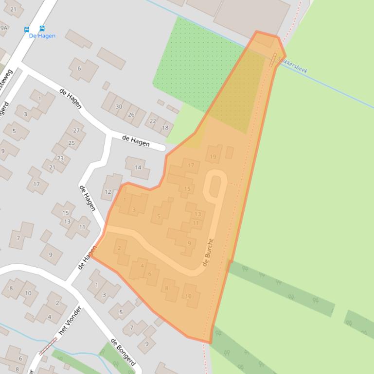 Kaart van postcodegebied 7597MT.
