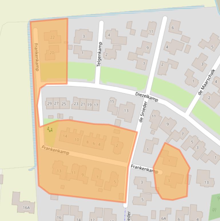 Kaart van postcodegebied 7597MX.