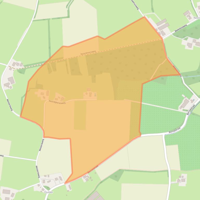 Kaart van postcodegebied 7597NC.