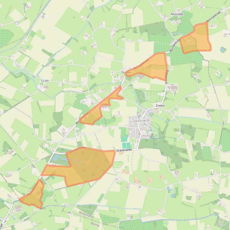 Kaart van postcodegebied 7597NH.