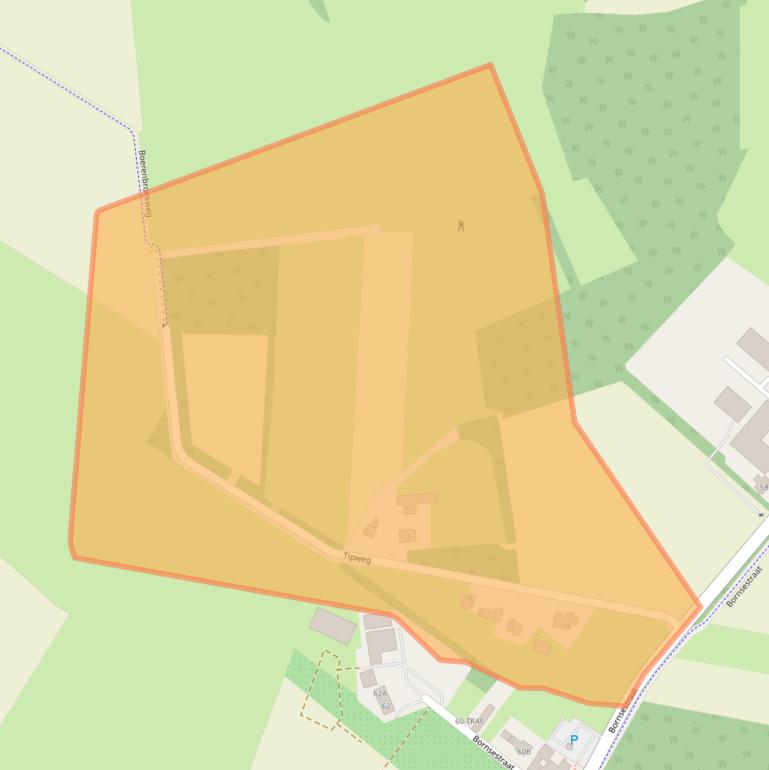 Kaart van postcodegebied 7597NJ.