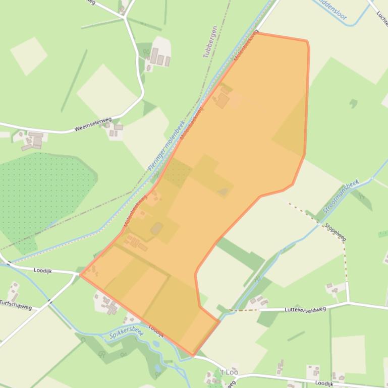 Kaart van postcodegebied 7597NZ.