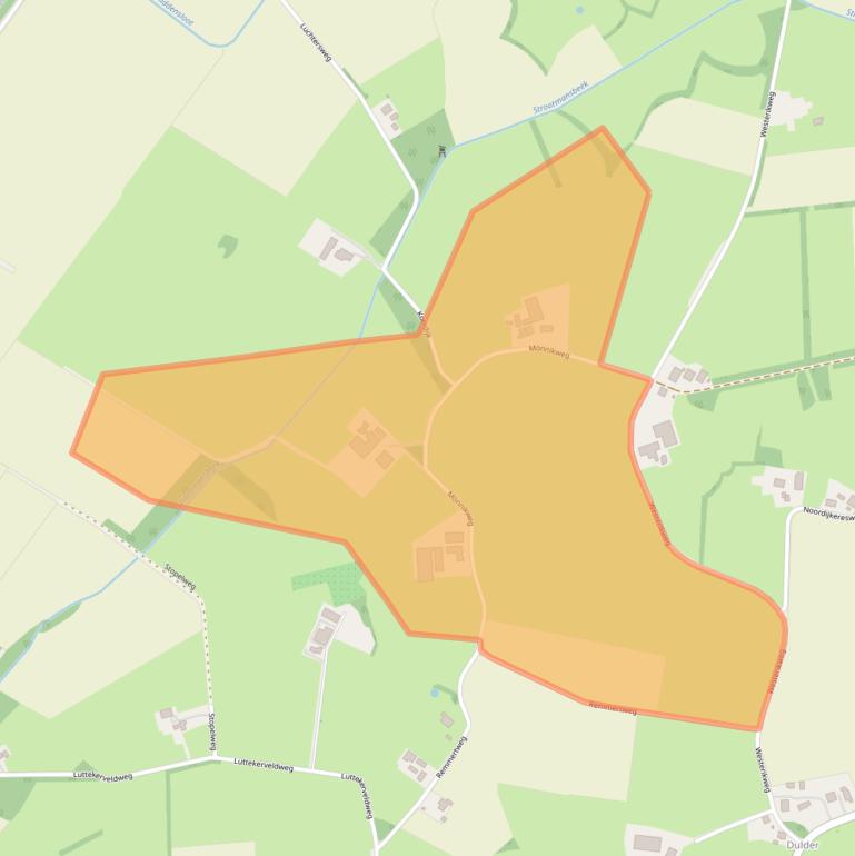 Kaart van postcodegebied 7597PD.