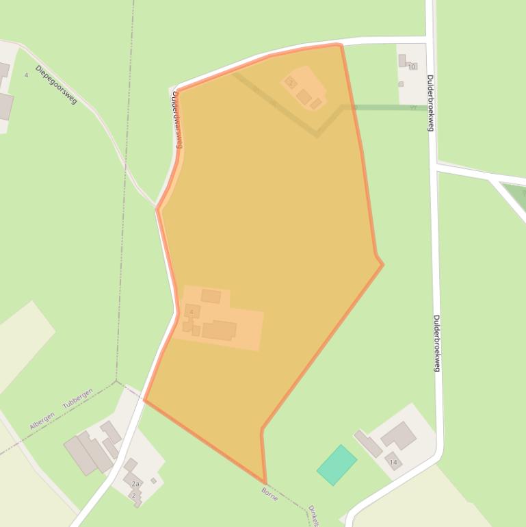 Kaart van postcodegebied 7597PG.