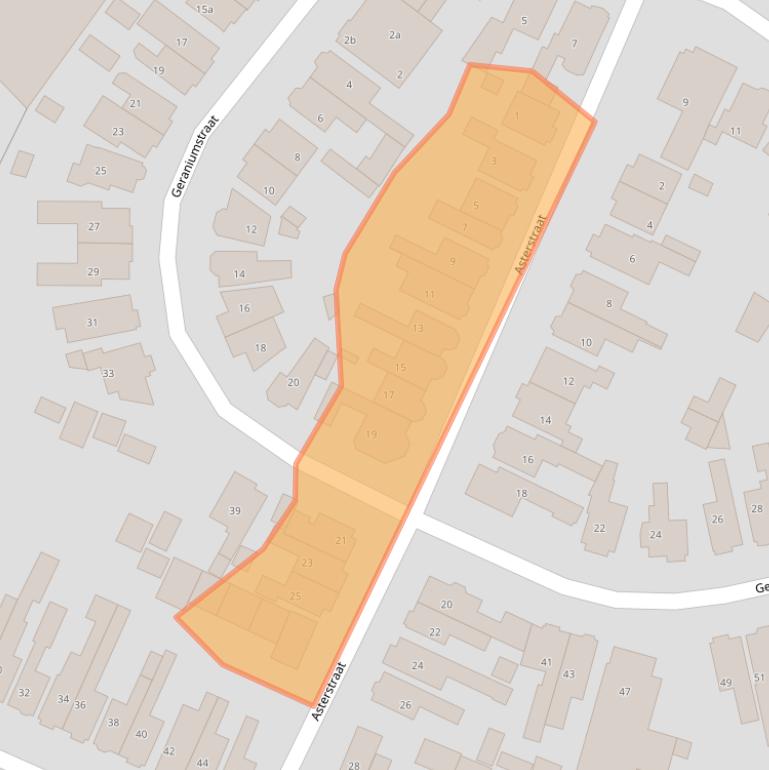 Kaart van postcodegebied 7601AJ.