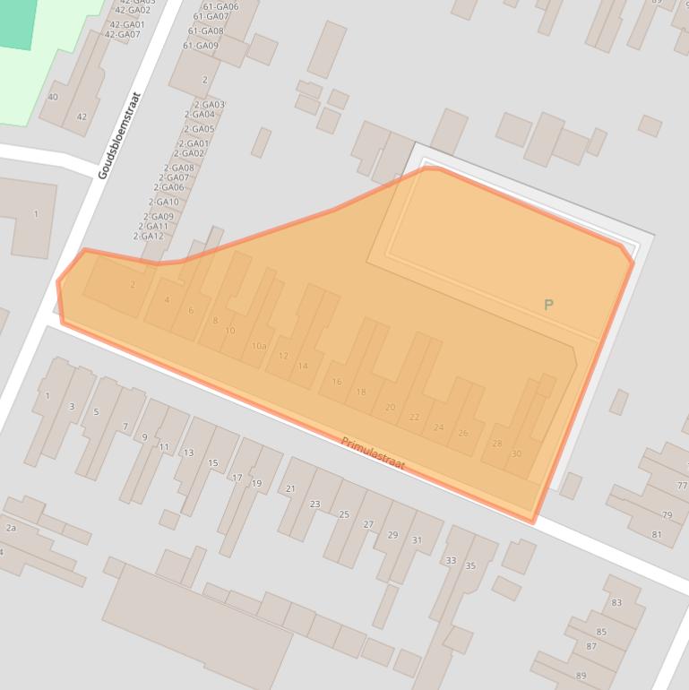 Kaart van postcodegebied 7601AT.