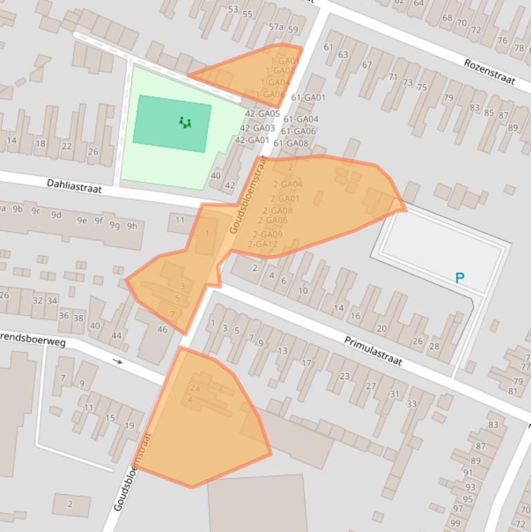 Kaart van postcodegebied 7601AV.