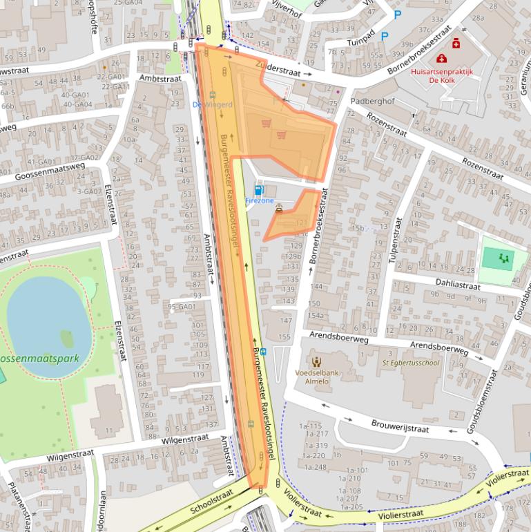 Kaart van postcodegebied 7601BD.