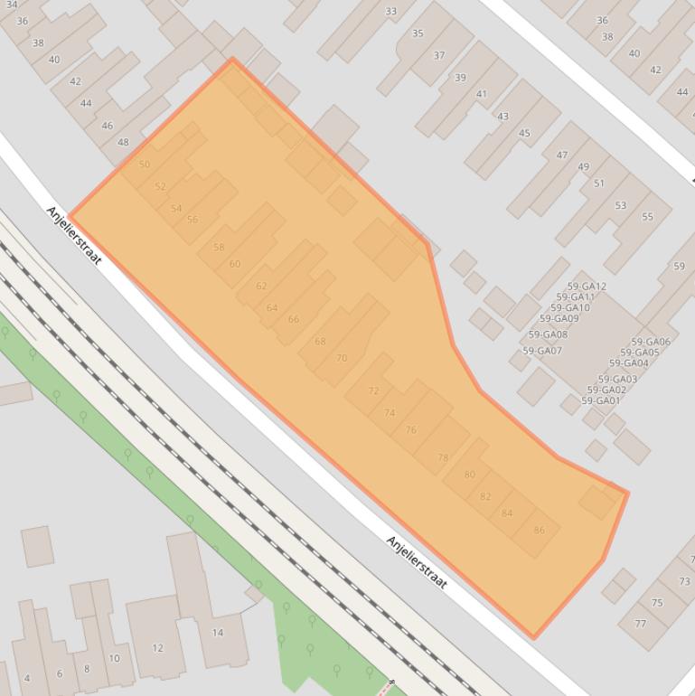 Kaart van postcodegebied 7601BM.