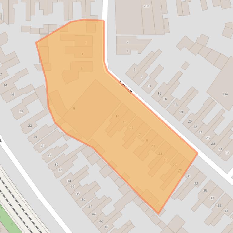 Kaart van postcodegebied 7601BN.