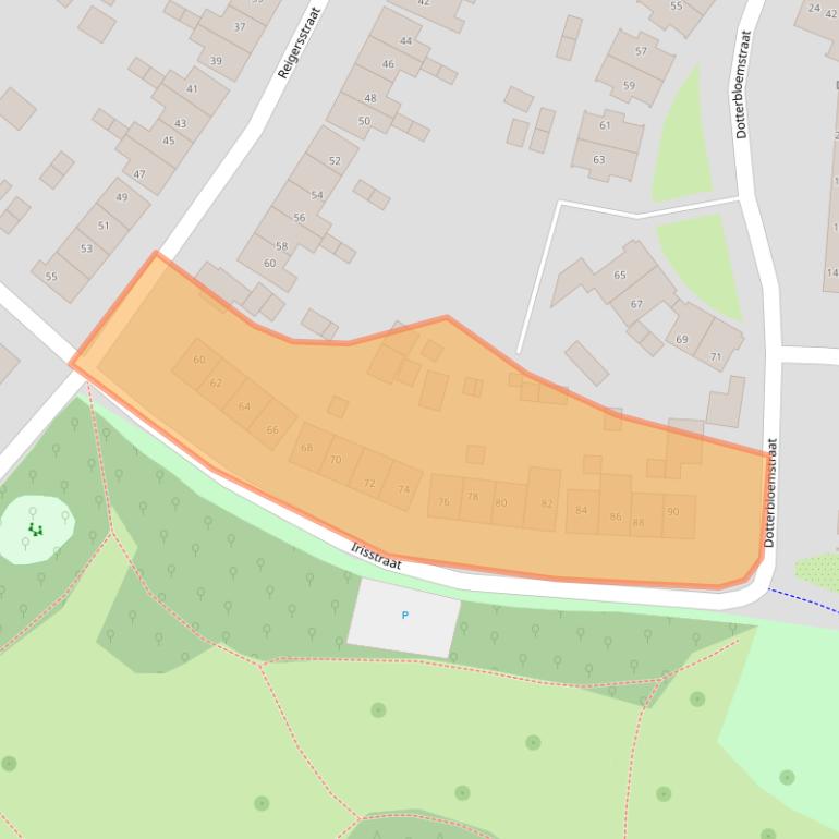 Kaart van postcodegebied 7601BT.
