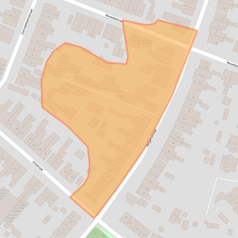 Kaart van postcodegebied 7601CB.