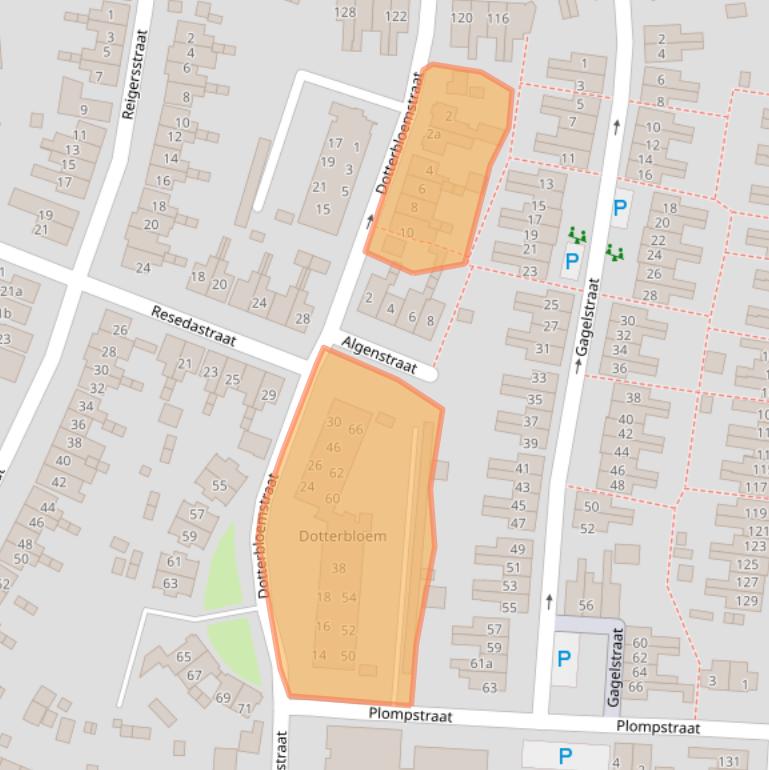 Kaart van postcodegebied 7601CJ.