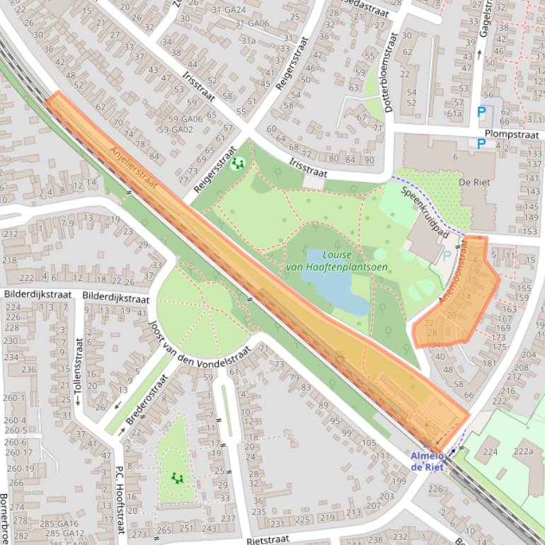 Kaart van postcodegebied 7601CV.