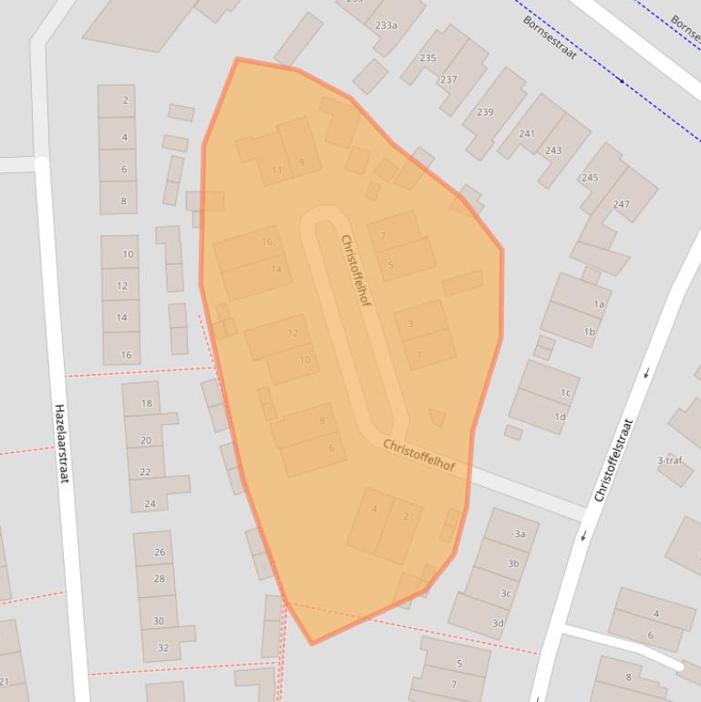 Kaart van postcodegebied 7601DA.