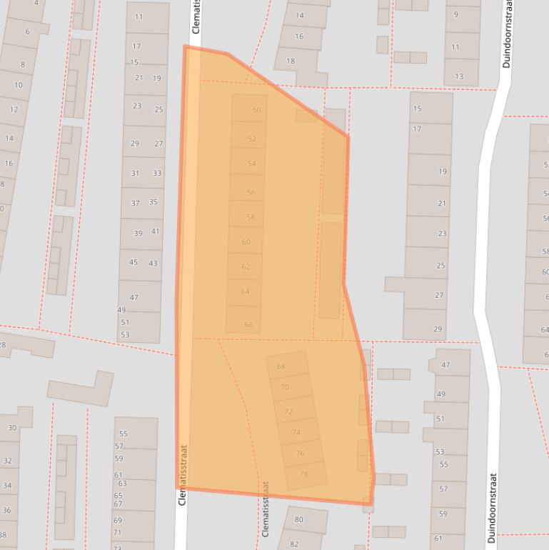 Kaart van postcodegebied 7601EK.