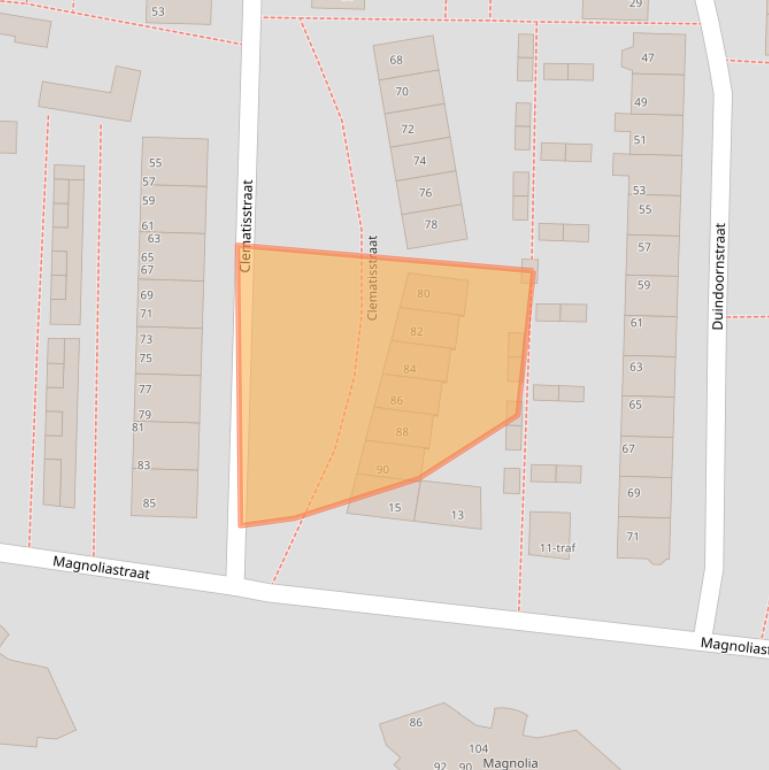 Kaart van postcodegebied 7601EL.