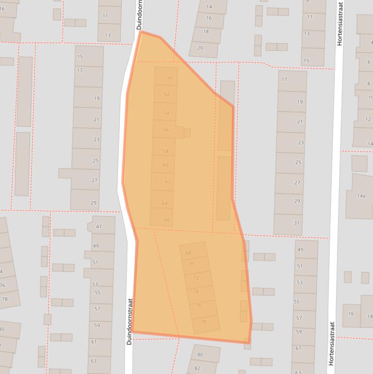 Kaart van postcodegebied 7601ER.