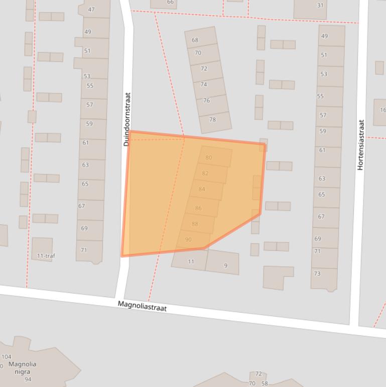 Kaart van postcodegebied 7601ES.