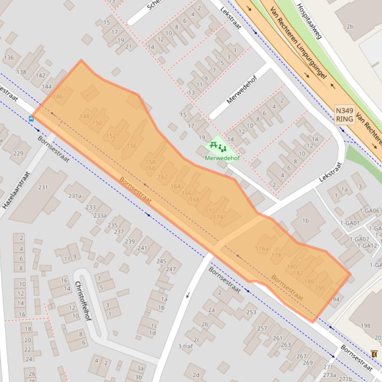 Kaart van postcodegebied 7601GL.