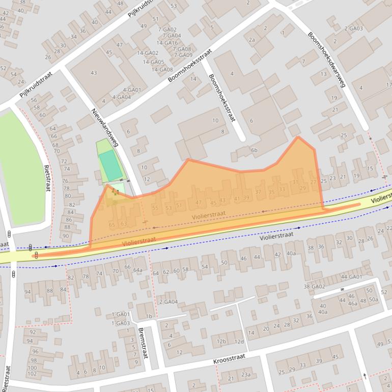 Kaart van postcodegebied 7601GP.